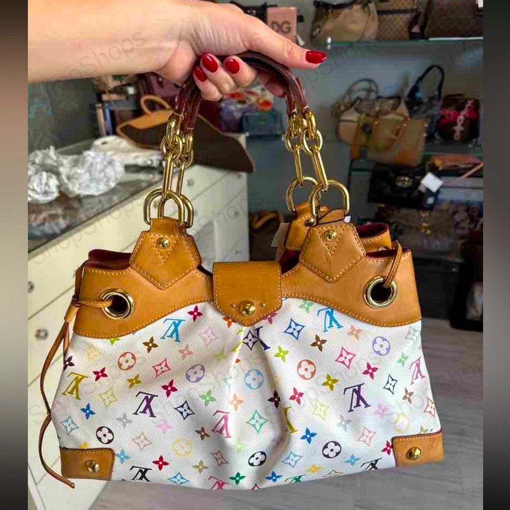 Louis Vuitton multi color ursela vintage handbag